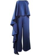 Solace Cecilia Jumpsuit, Women's, Size: 12, Blue, Polyester