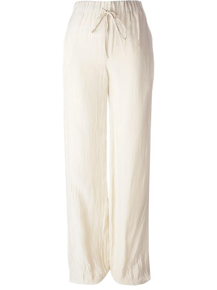 Yang Li Drawstring Trousers, Women's, Size: 38, Nude/neutrals, Viscose