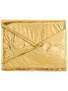 Mm6 Maison Margiela Asymmetric Flap Purse - Gold