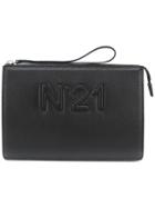 No21 Logo Clutch Bag - Black
