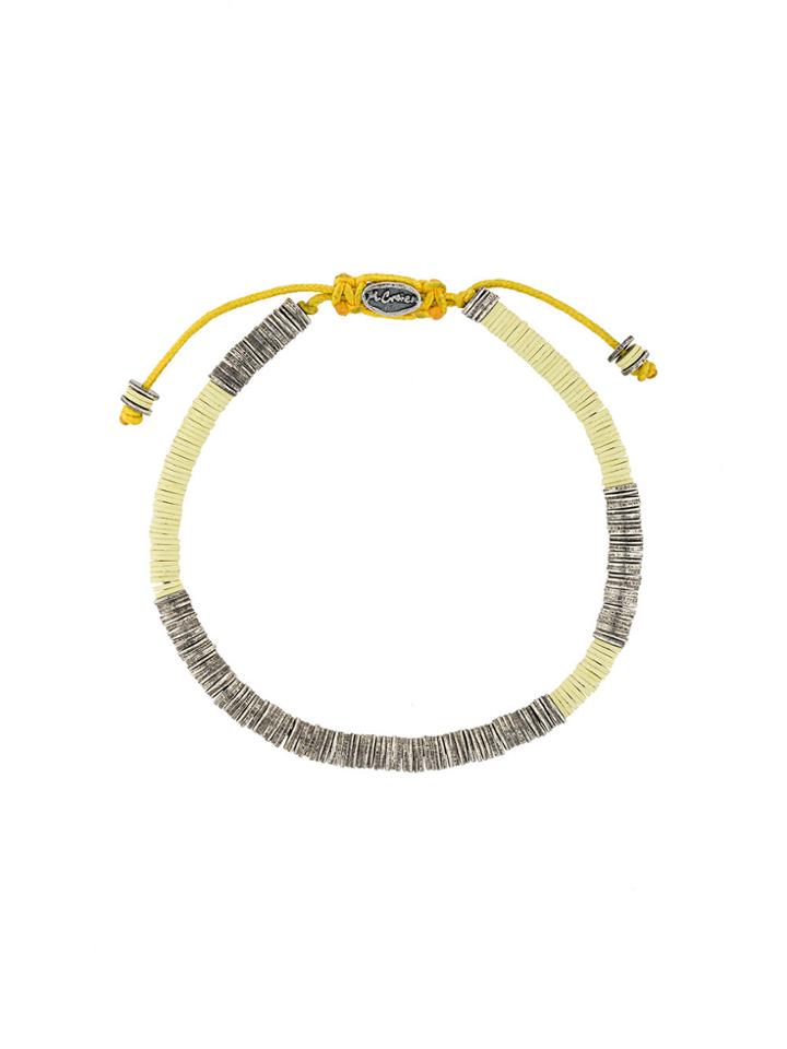 M. Cohen Stack Bead Bracelet - Yellow & Orange