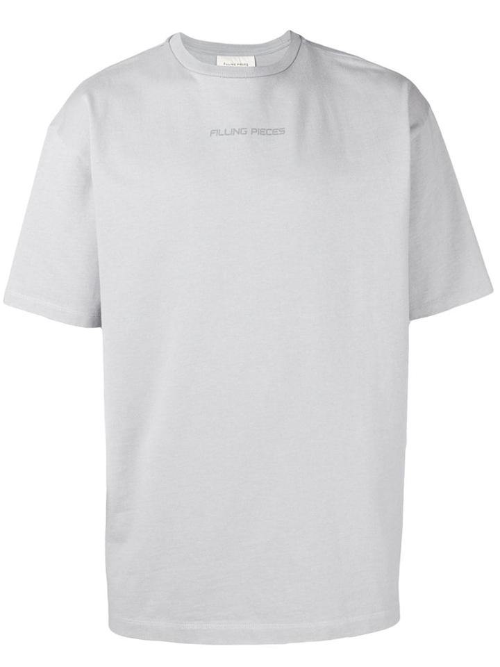 Filling Pieces Logo Print T-shirt - Blue
