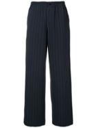 Ganni Elasticated Waist Trousers - Blue