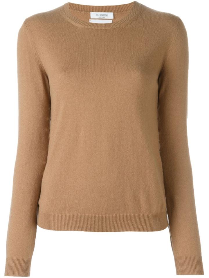 Valentino 'rockstud' Jumper - Nude & Neutrals