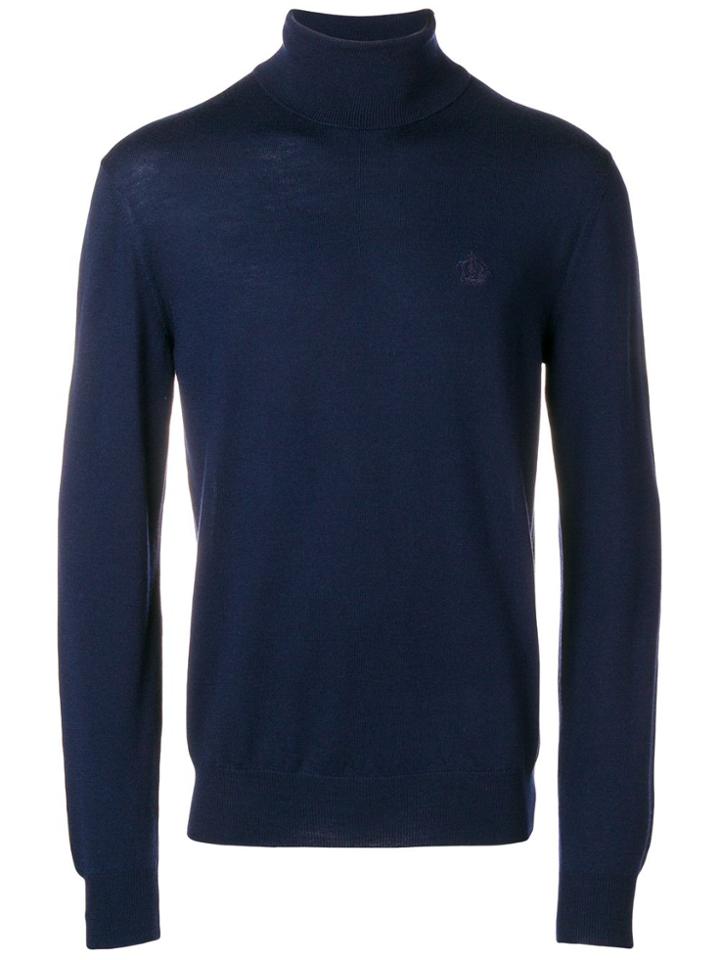 Dolce & Gabbana Roll Neck Jumper - Blue