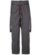 Indice Studio Deconstructed Cropped Trousers - Grey