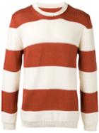 Golden Goose Deluxe Brand Striped Sweater, Men's, Size: Large, White, Cotton