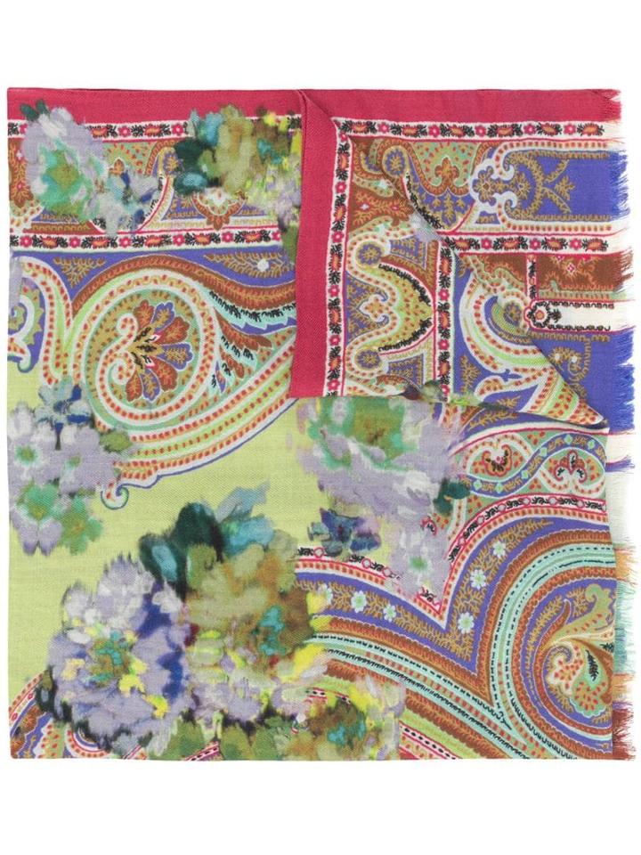 Etro Sciarpa Delhy Scarf - Green
