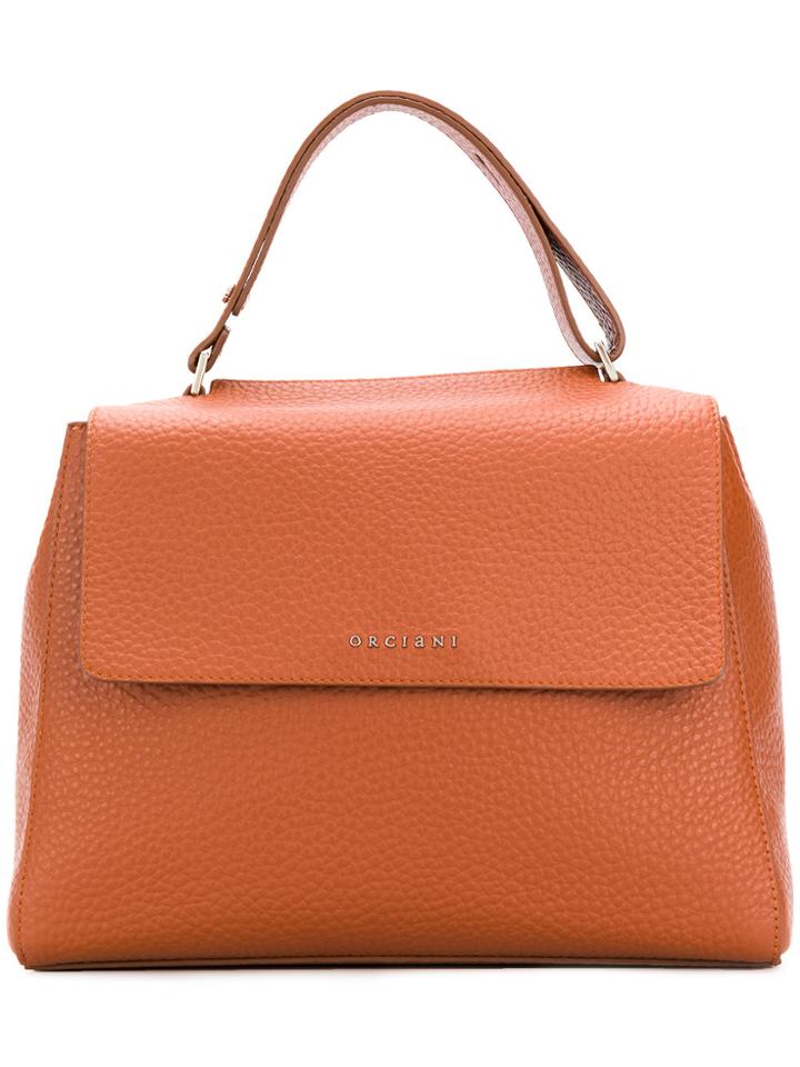 Orciani Foldover Tote Bag - Brown
