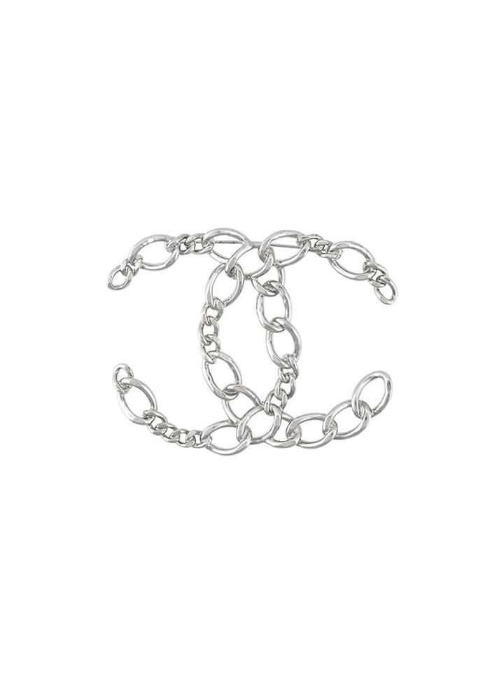 Chanel Vintage Cc Chain Brooch