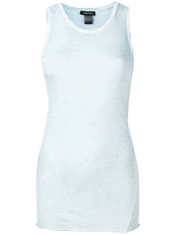 Avant Toi Round-neck Tank Top - Blue