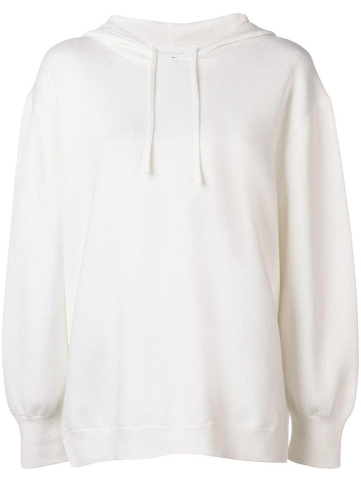 Vince Knitted Hoodie - White