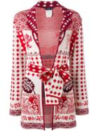 John Galliano Pre-owned Intarsia Cardigian - Red