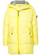 Stone Island Hooded Padded Coat - Yellow & Orange