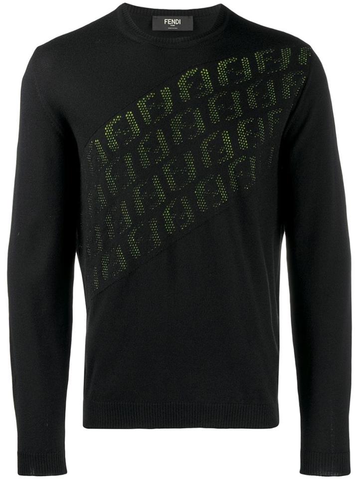 Fendi Fendi Art Motif Jumper - Black