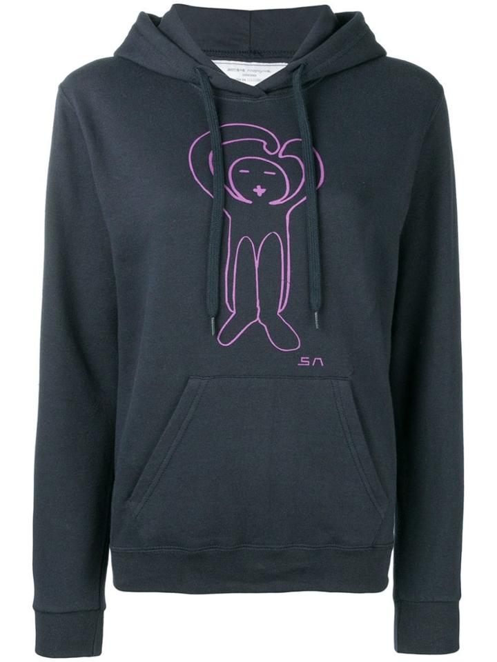 Société Anonyme Logo Printed Hoodie - Blue