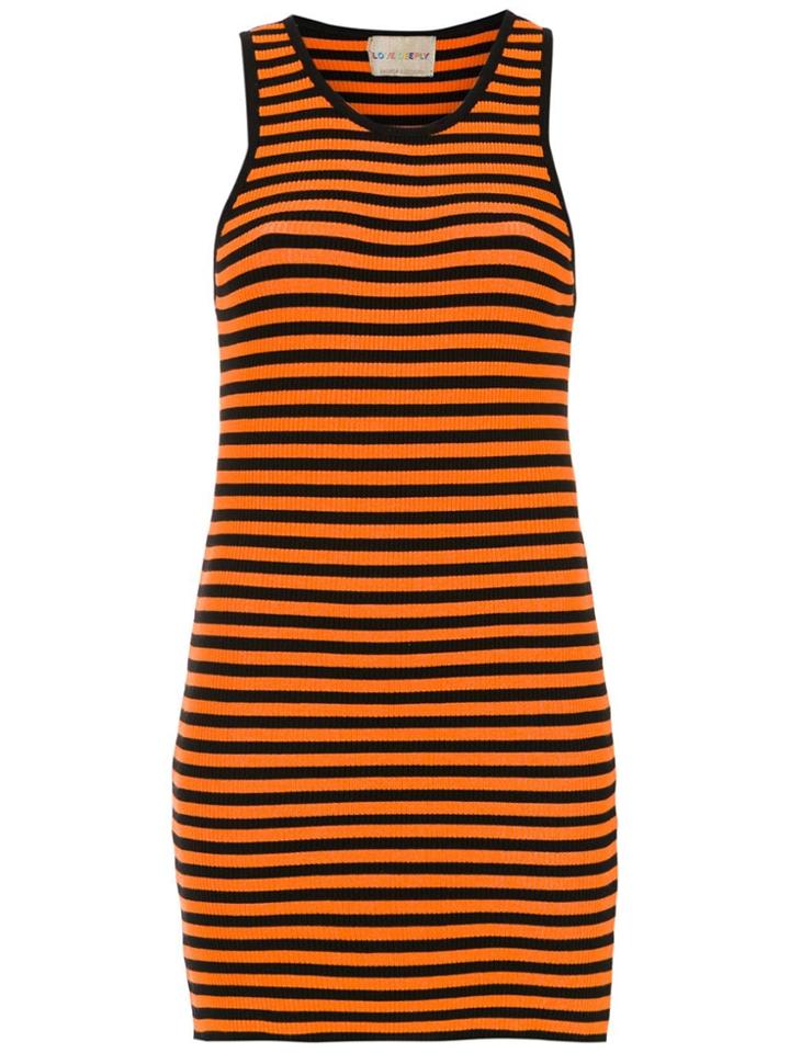 Andrea Bogosian Slim Fit Striped Dress - Black