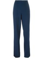 Tory Burch 'kerr' Trousers, Women's, Size: Iv, Blue, Polyester