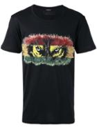 Balmain Wolf Eye T-shirt, Men's, Size: Large, Black, Cotton