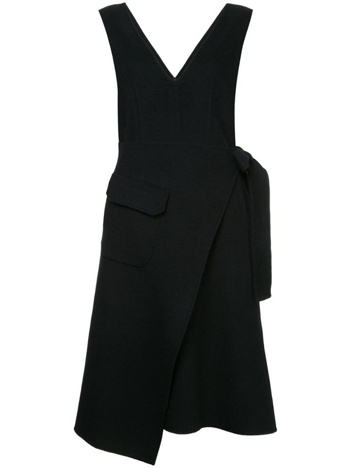Goen.j Asymmetric Belted Dress - Blue