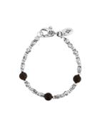 Elf Craft Tubes And Stones Bracelet - Metallic