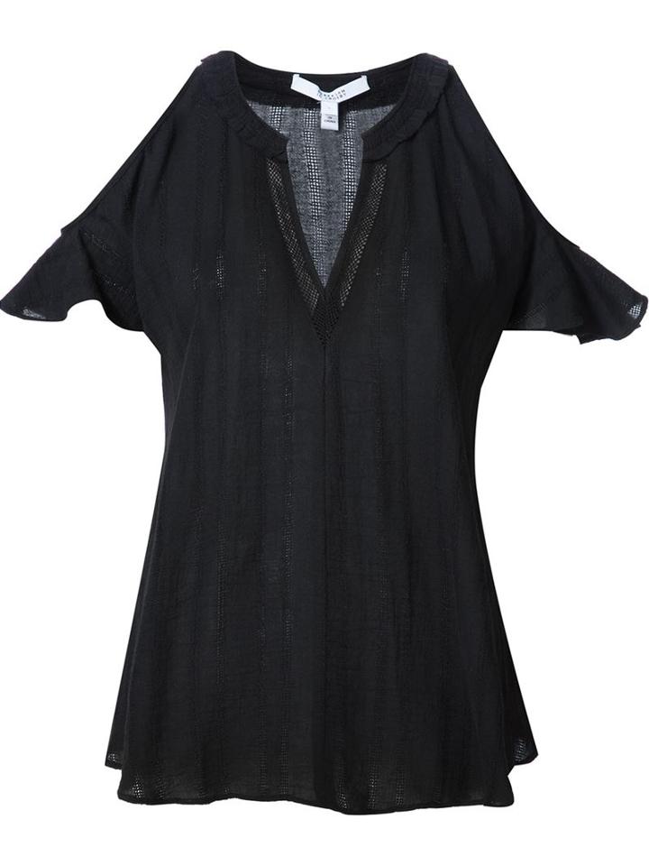 Derek Lam 10 Crosby V-neck Bare Shoulder Blouse