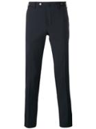 Pt01 Cropped Skinny Trousers, Men's, Size: 52, Blue, Polyester/virgin Wool/spandex/elastane