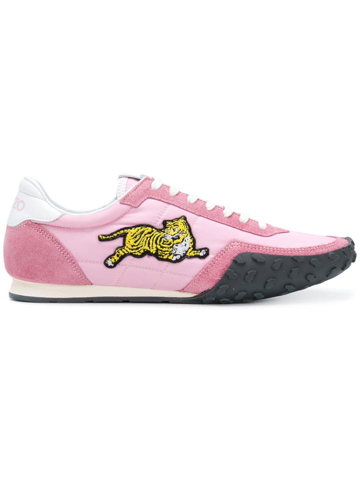 Kenzo Tiger Running Sneakers - Pink & Purple