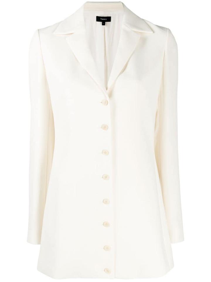 Theory Button-up Cardigan Jacket - White
