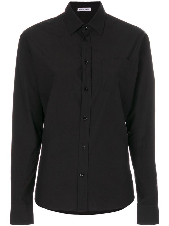 Tomas Maier Boyfriend Shirt - Black