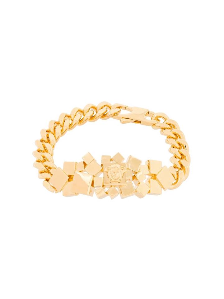 Versace 'cubic Medusa' Curb Bracelet