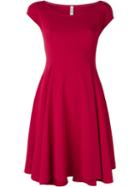 Antonio Marras Shortsleeved Flared Dress, Women's, Size: S, Pink/purple, Polyester/spandex/elastane