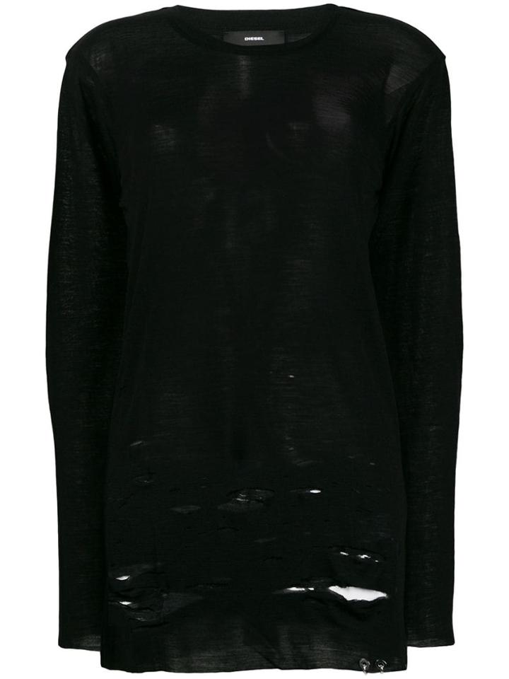 Diesel T-fien Long-sleeved Top - Black
