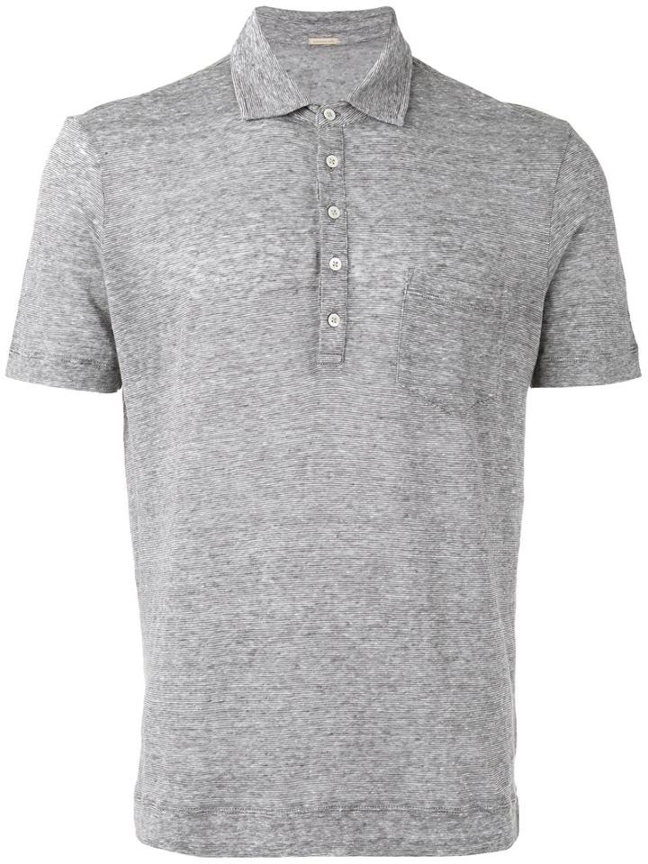 Massimo Alba - Striped Polo Shirt - Men - Linen/flax - Xl, Brown, Linen/flax