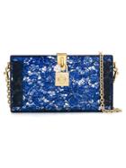 Dolce & Gabbana Lace Clutch Bag - Blue