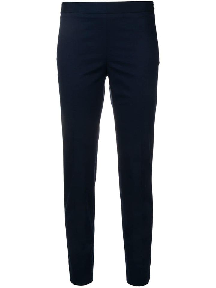 Alberto Biani Mid-rise Cropped Trousers - Blue