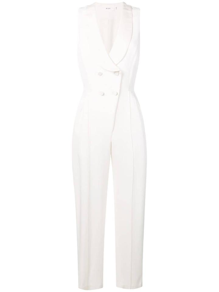 A.l.c. Double Breasted Jumpsuit - White