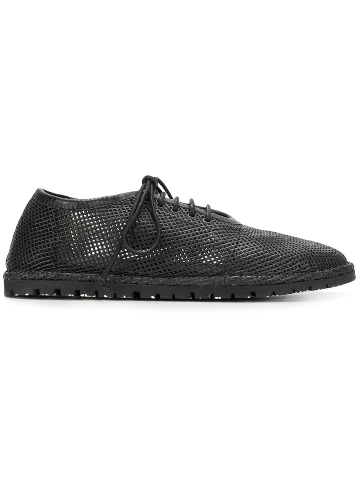 Marsèll Cutout Lace-up Shoes - Black