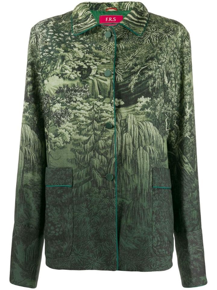 F.r.s For Restless Sleepers Gradient Nature Jacket - Green