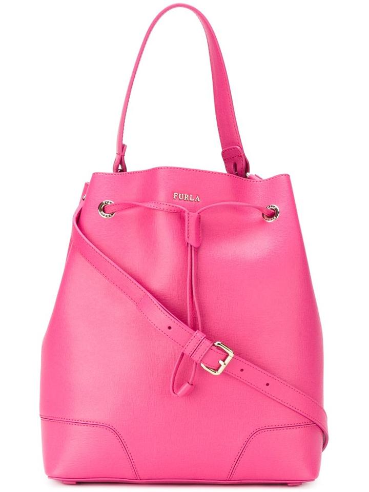 Furla Mediumm Crossbody Bucket Bag, Women's, Pink/purple