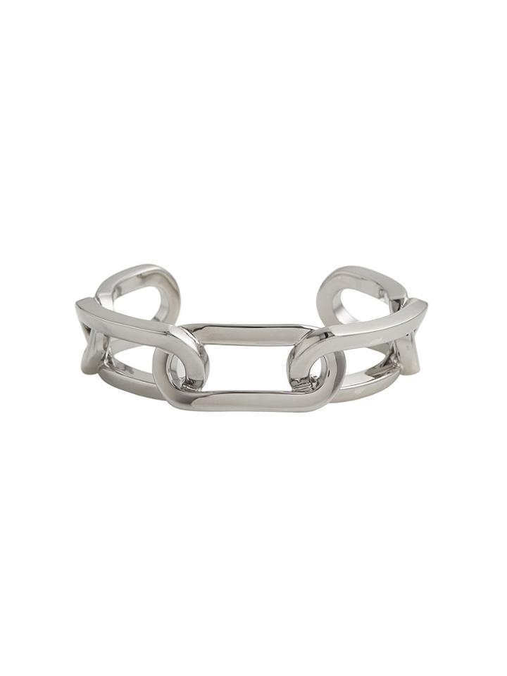 Burberry Palladium-plated Link Cuff - Metallic
