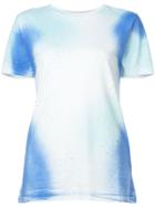 Off-white Faded Print T-shirt - Blue
