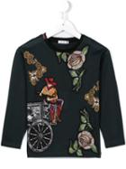 Dolce & Gabbana Kids Western Print Top, Boy's, Size: 6 Yrs, Green