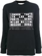 Victoria Victoria Beckham Fringed Patch Sweatshirt - Black