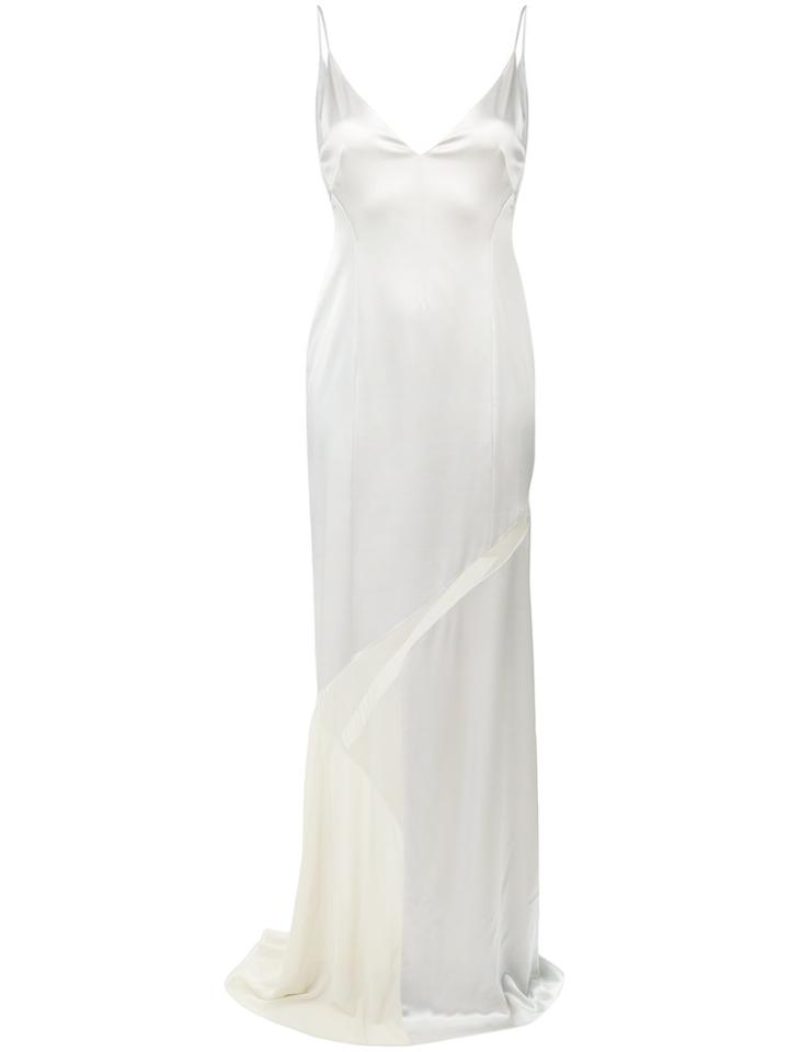 Galvan Salinas V-neck Dress - Nude & Neutrals