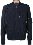 Paul Smith - Classic Bomber Jacket - Men - Polyamide/cupro - M, Blue, Polyamide/cupro