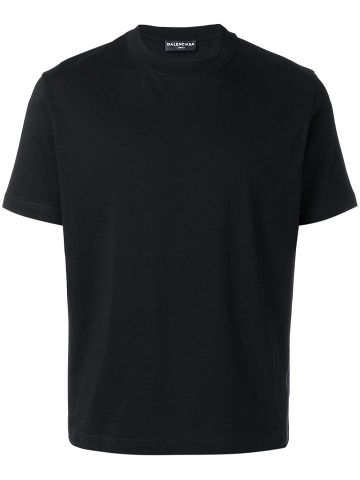 Balenciaga Basic T-shirt, Men's, Size: Xl, Black, Cotton