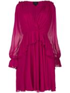 Giambattista Valli Ruffled Gathered Dress - Pink