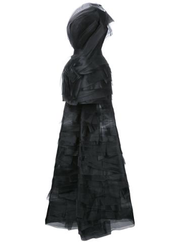 Isabel Sanchis Belted Dress, Women's, Size: 40, Black, Viscose/polyester/silk