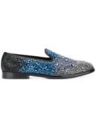Jimmy Choo Marlo Crystal Loafers - Blue